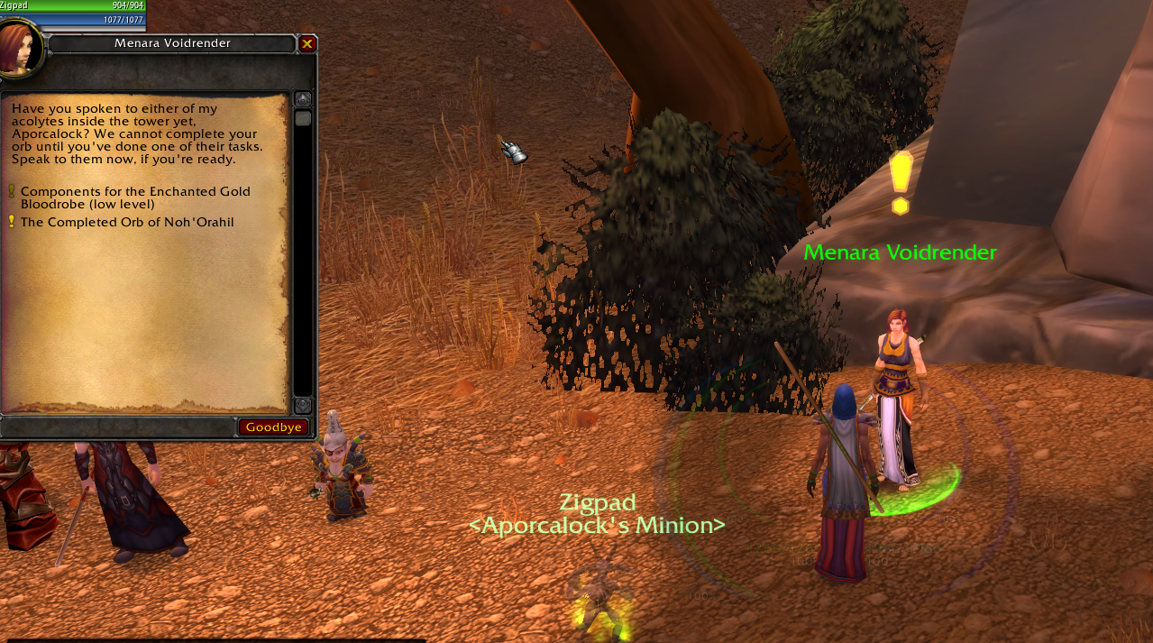 Подробнее о "Warlock quest line"